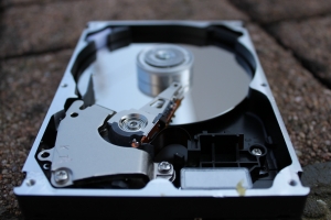 picture of an open hard drive