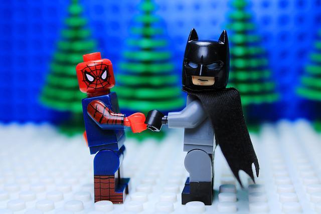 superhero batman spiderman