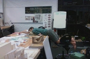sleeping at work