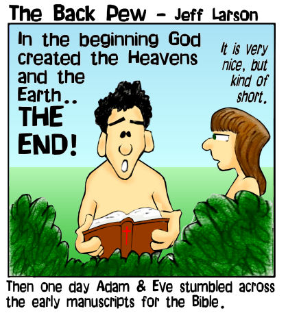 Adam reads his Bible