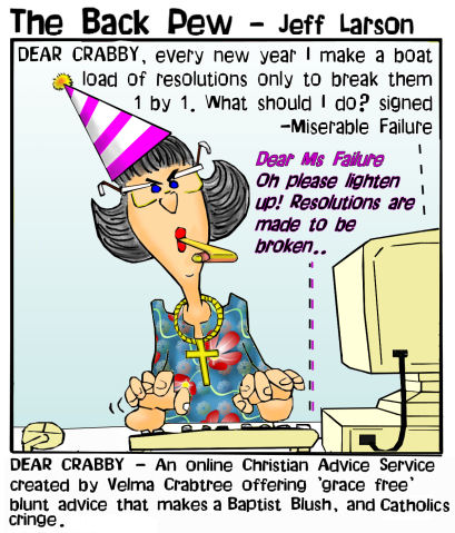 Crabby New Year Bible Cartoons