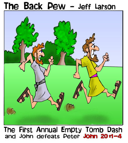 Empty Tomb Dash Easter Cartoons