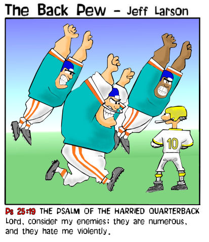 Blitzed Football Bible Cartoons