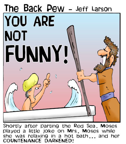 Moses Parts The Red Sea Bible Cartoons