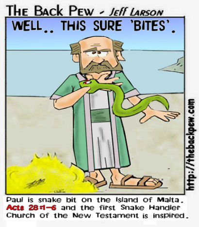Paul is snake bit