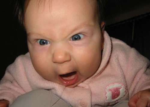 Funny Pictures of Angry Baby