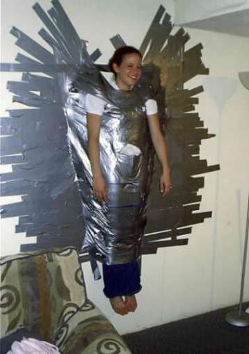 Funny Pictures of Duct Taped Babysitter