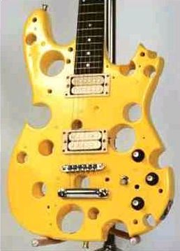 Funny Pictures of Electric Guitar that Looks Like Cheese
