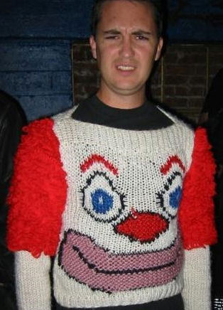 Funny Pictures of Clown Sweater