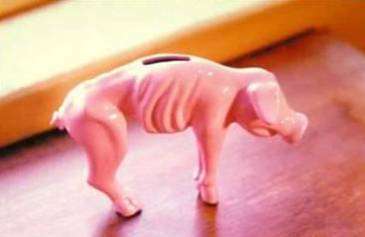 Funny Pictures of Skinny Gasoline Piggy Bank