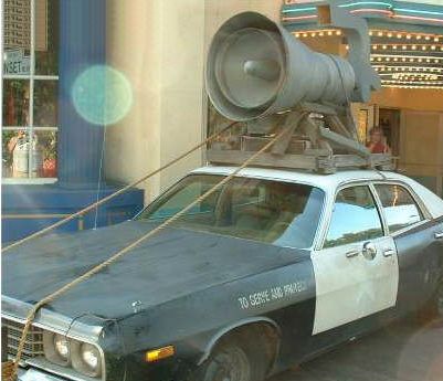 Picture of Police Car With Huge Siren