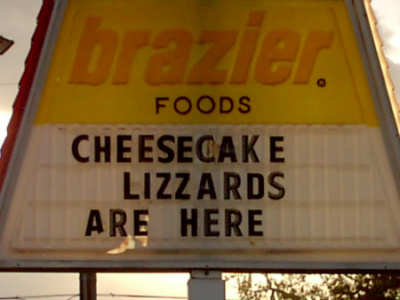 Dairy Queen Lizzard Sign