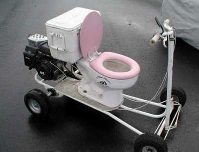 Funny Pictures of Toilet Scooter
