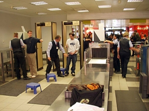 Airport metal detectors