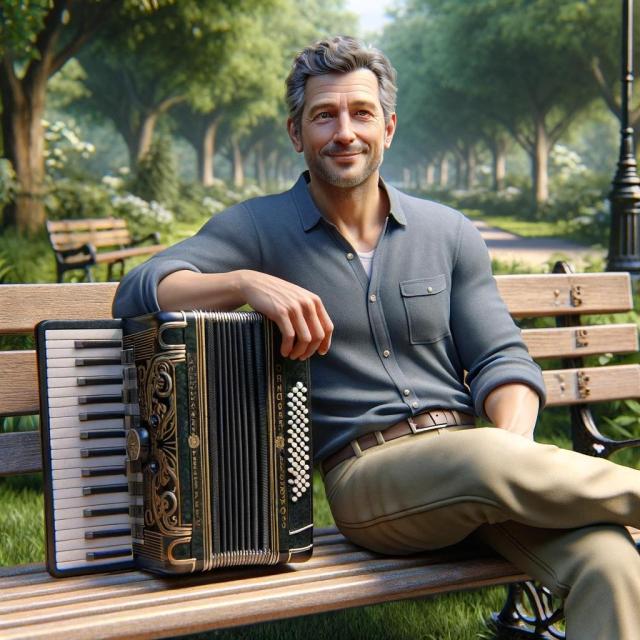 accordion man