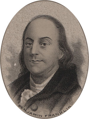 a picture of Benjamin Franklin