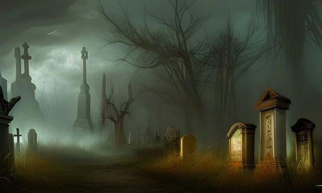 cemetery night
