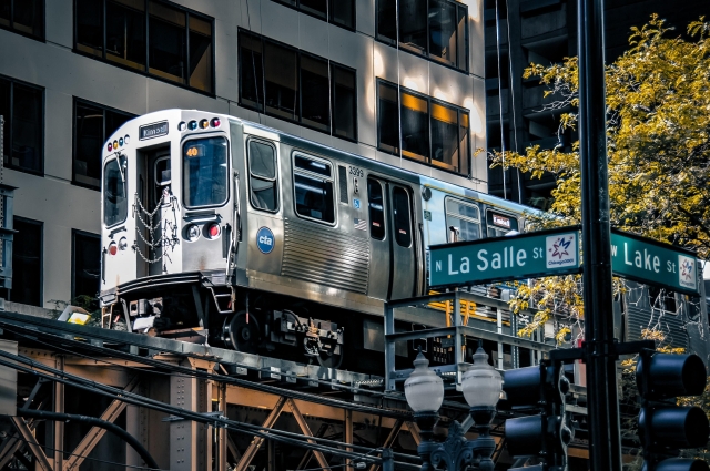 Chicago train loop