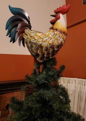 Chicken Christmas Tree Topper