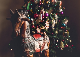 christmas horse