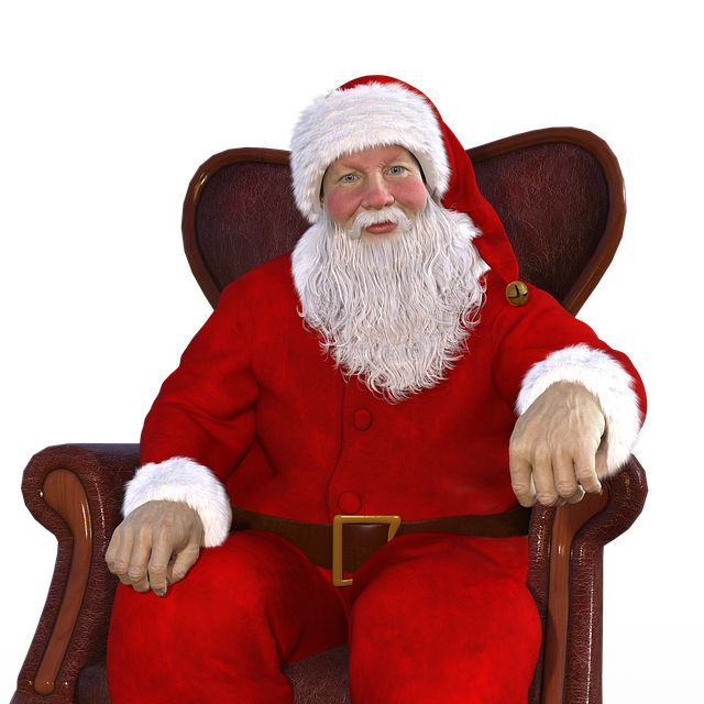 santa claus sitting