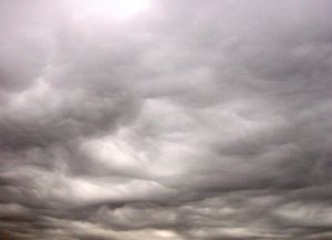 a picture of storm clouds