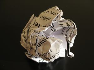 crumpled paper