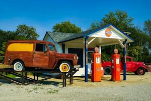 gas station vintage