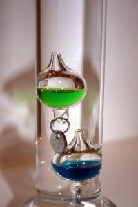 picture of a Galileo thermometer
