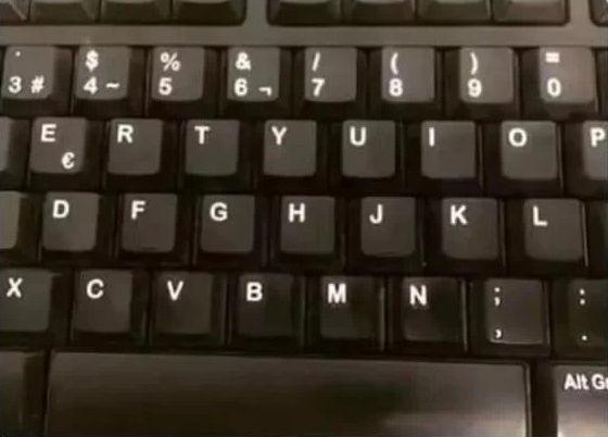 keyboard incorrect