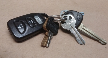 car keys locked in car