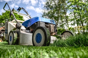 Rev. James Snyder actually fixed the lawnmower