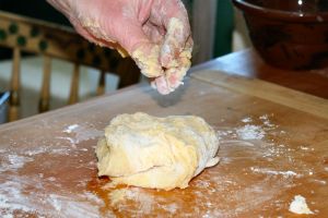 kneading dough