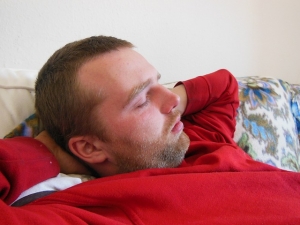 Picture of a person napping