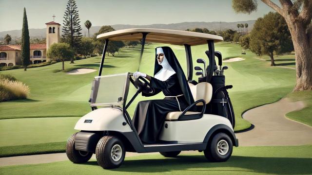 Golfing Nun