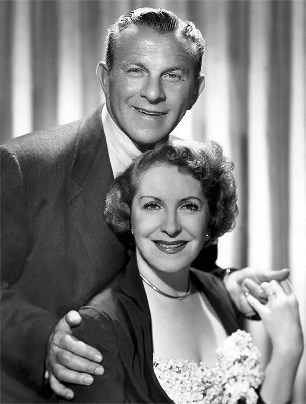 A photograph of George Burns, American comedian, actor, writer and singer.