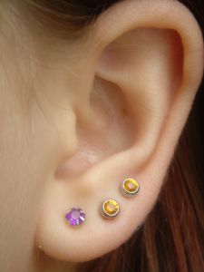 picture of pierced ears