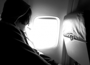 passenger window on plane