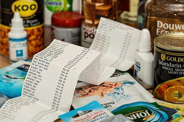shopping receipt