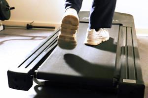 A One-liner about exercising and treadmills