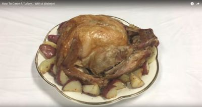 Cutting a Turkey with a Waterjet