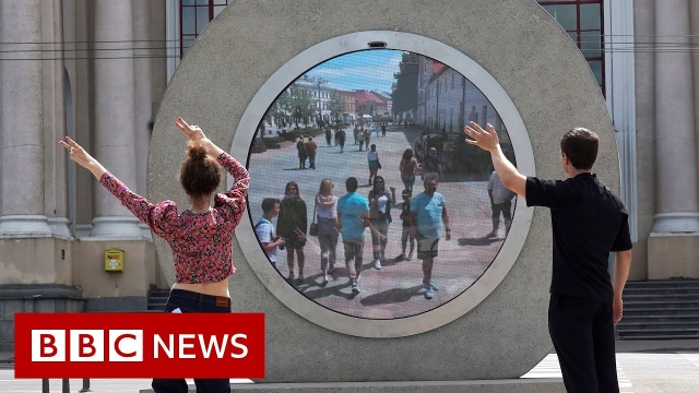 'Portal' built between Lithuanian and Polish cities