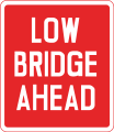 sign low bridge ahead