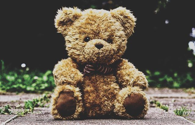 picture of a lonely teddy bear