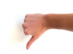 picture of thumbs down