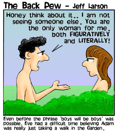 Adam and Eve alone