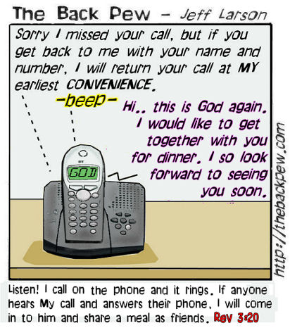 Answering Machine Bible Cartoon