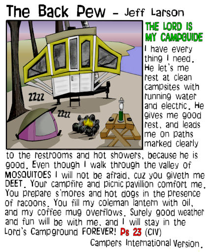 Psalm 23 for Camping
