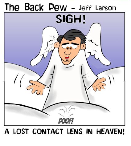 contact lens lost in Heaven