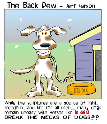 Dogs in the Bible Cartoon